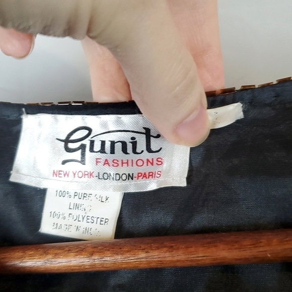 Vintage Gunit Silk Beaded Evening Jacket - Picture 5 of 7